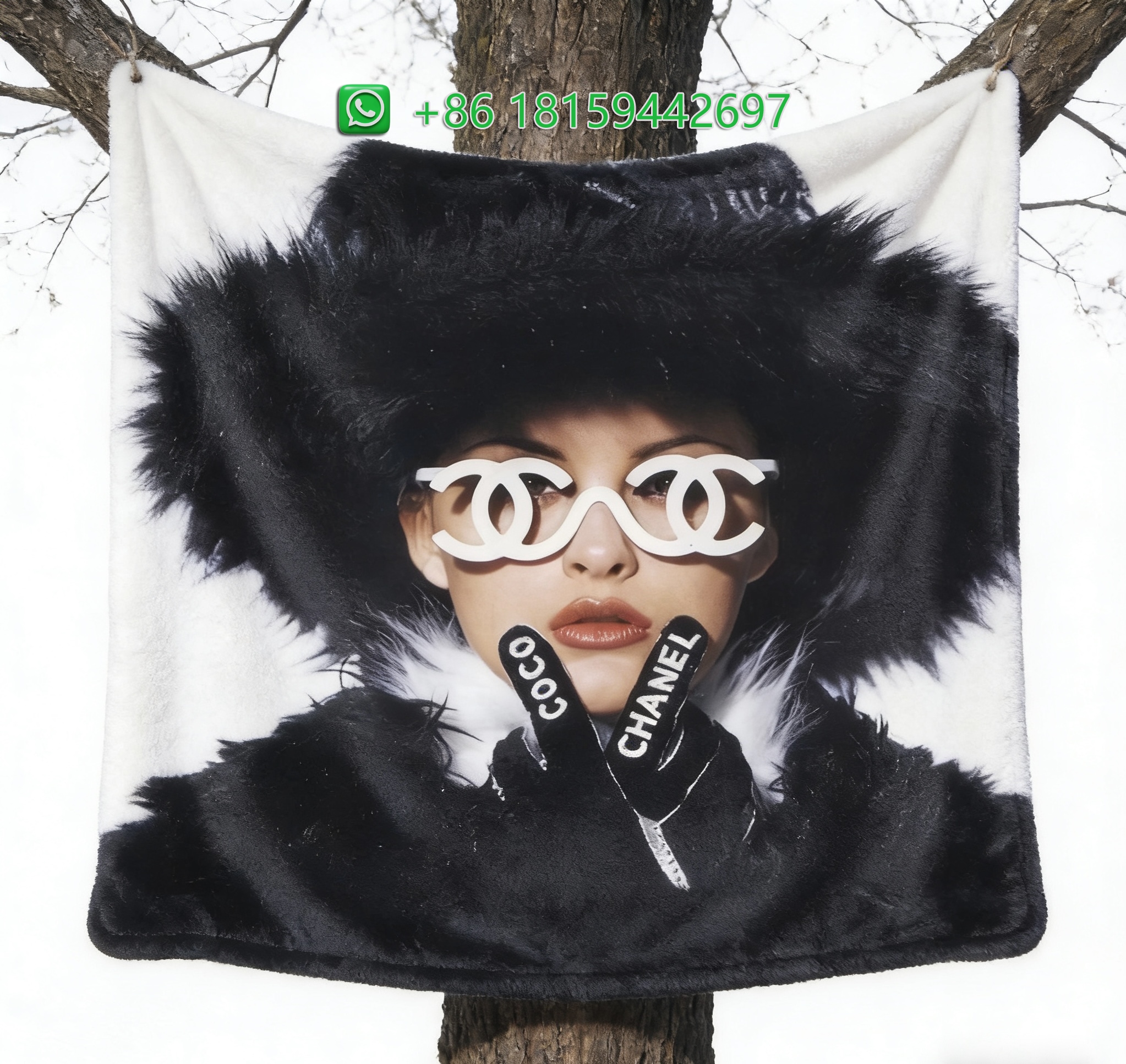 Chanel Throw Blankets